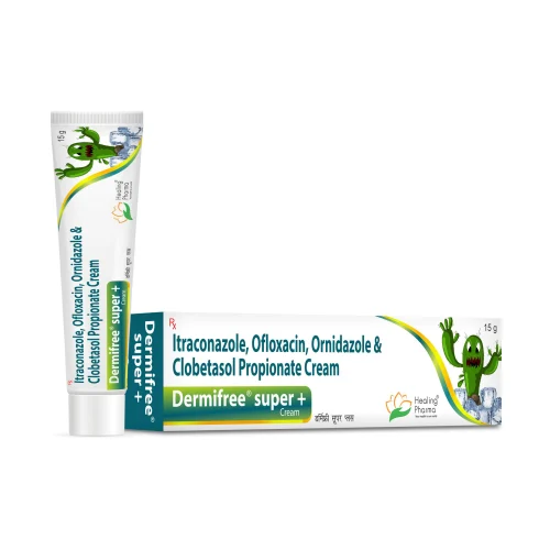Dermifree Super + Itraconazole,Ofloxacin,Ornidazole & Clobetasol Peopionate Cream