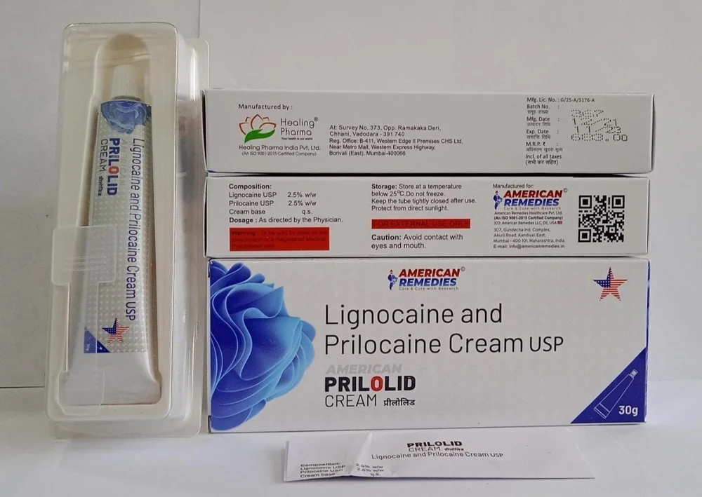 Prilolid Lignocaine And Prilocaine Cream